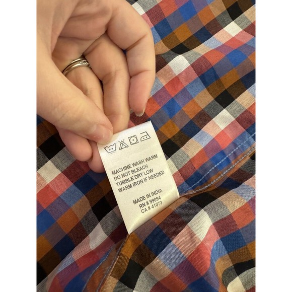 Matix Marc Johnson Signature Series Mens Size Medium Plaid Long Sleeve‎ Shirt - Picture 7 of 11